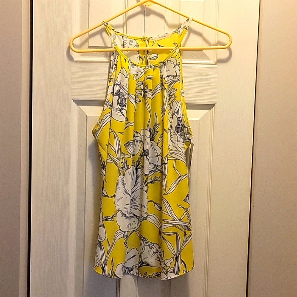 Yellow Floral Tank